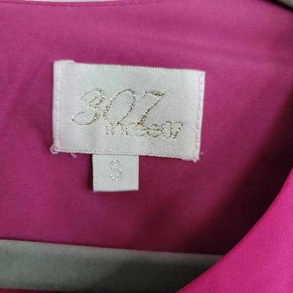 Three07 Sleeveless Chiffon Flutter Blouse Size Small - Picture 3 of 3